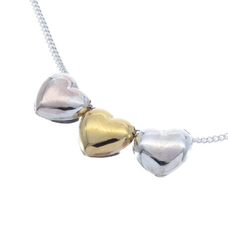 Conjunto de cadena y dije en Plata 925 y double Corazón Conjunto de cadena y dije en Plata 925 y double Corazón