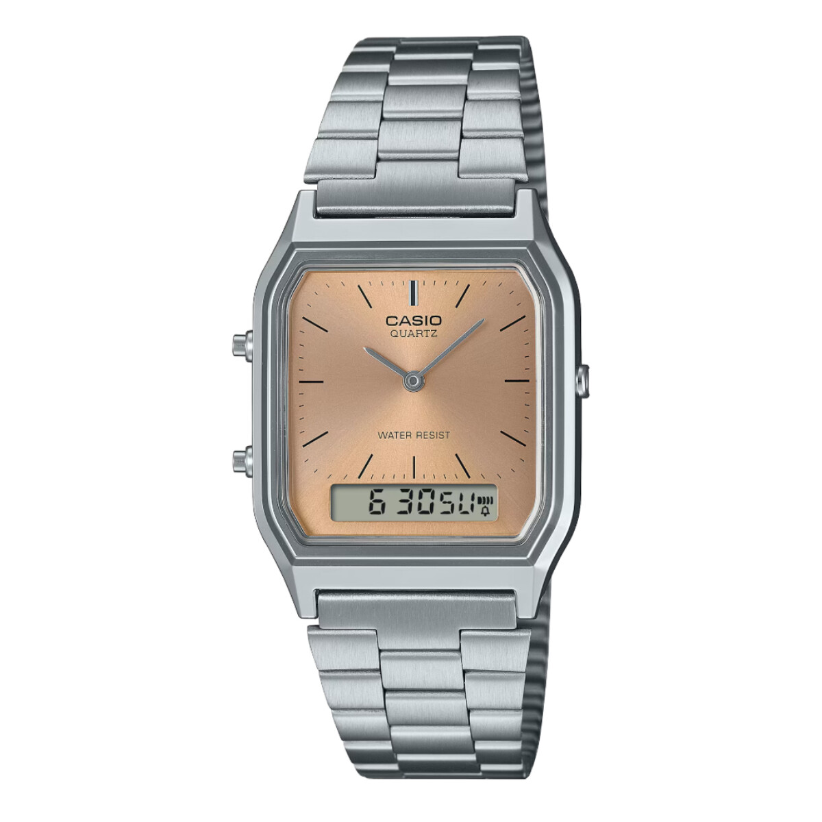 Reloj CASIO RETRO AQ230A-4AMQYDF Acero Plateado Esfera 30mm 