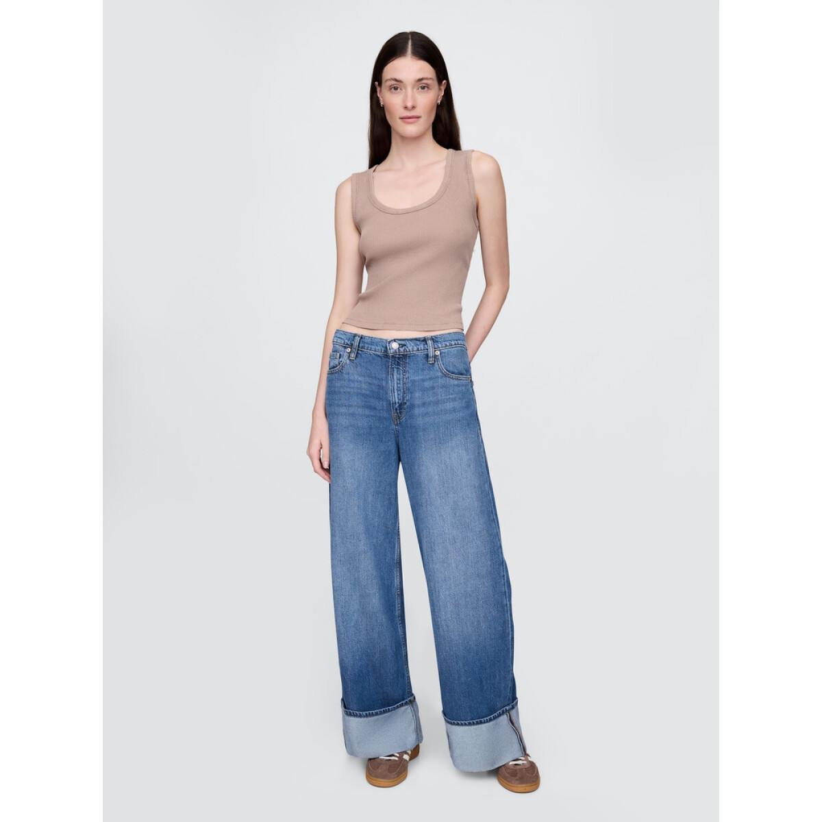 CCD_BAGGY MR SELF BELT MED AQUARIE - MEDIUM WASH 