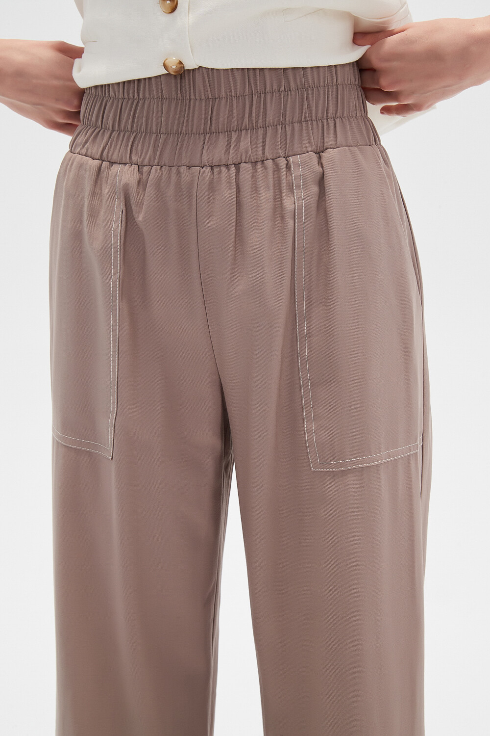 Pantalon Crescent Taupe Claro