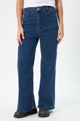 PANTALÓN RUEDO AZUL MEDIO