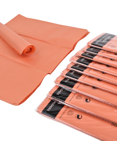 Pack x 10 - Papel seda 50 x 66 cm NARANJA
