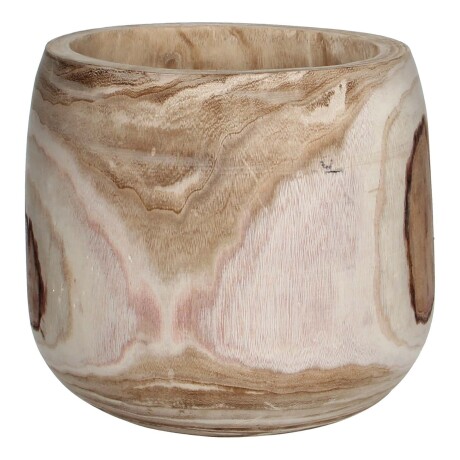 MACETA MADERA NATURAL-BEIGE PIA