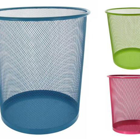 PAPELERA METAL CALADA VARIOS COLORES 26X29CM 15025 PAPELERA METAL CALADA VARIOS COLORES 26X29CM 15025