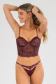 Corset peoni Bordeaux oscuro