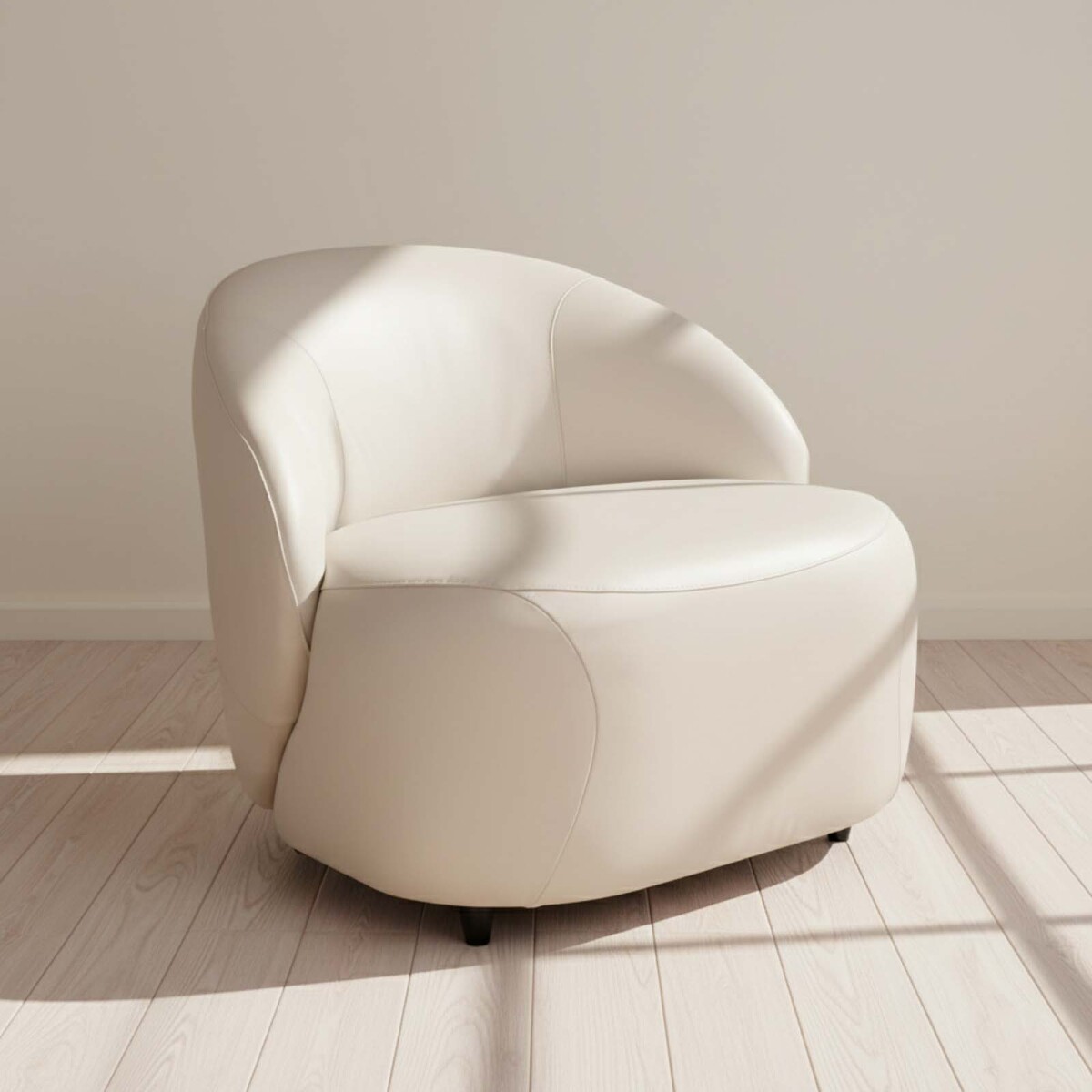 BUTACA - 1 CUERPO CUERO-100-NATURAL ZOE 