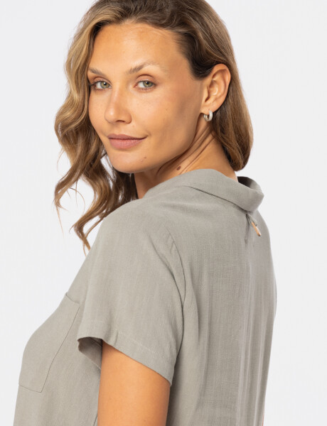 CAMISA DE LINO Verde