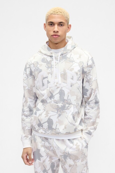 Canguro Logo Gap Hombre Grey Camo