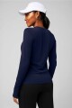 Polo Manga Larga Feather Tech+ Long-Sleeve Top Mujer Deep Navy