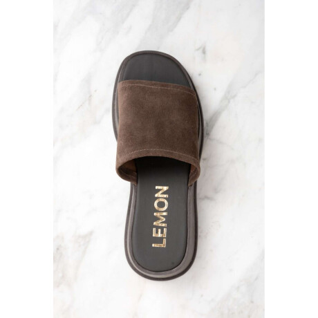 Zueco Gamuza Chocolate