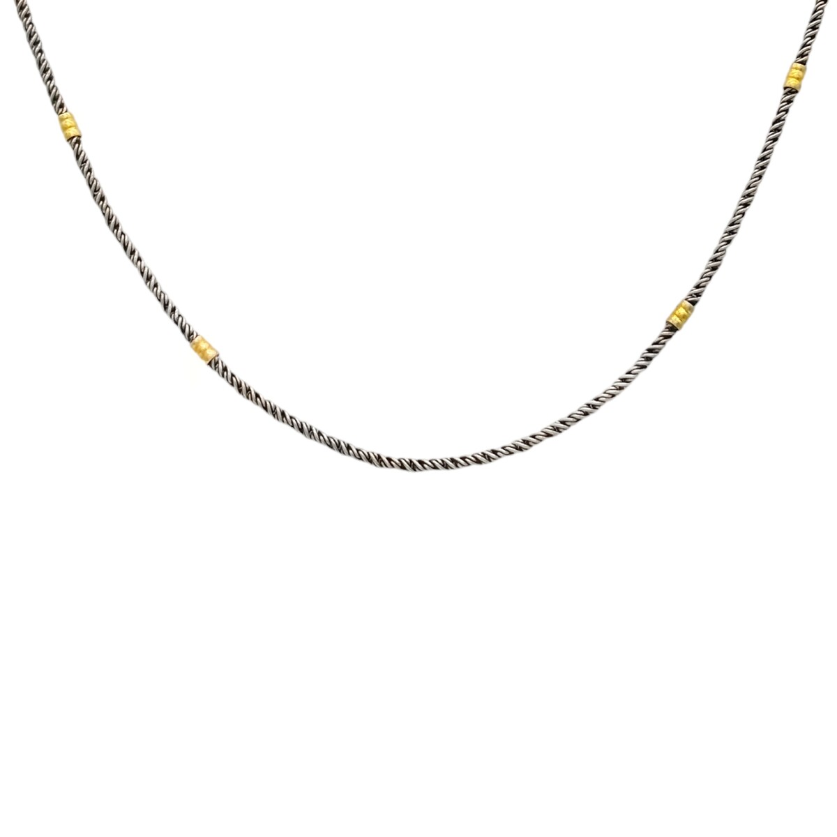 Cadena Tourbillon-Plata y Oro-Sin Piedra-CD5004 - sinpiedra 