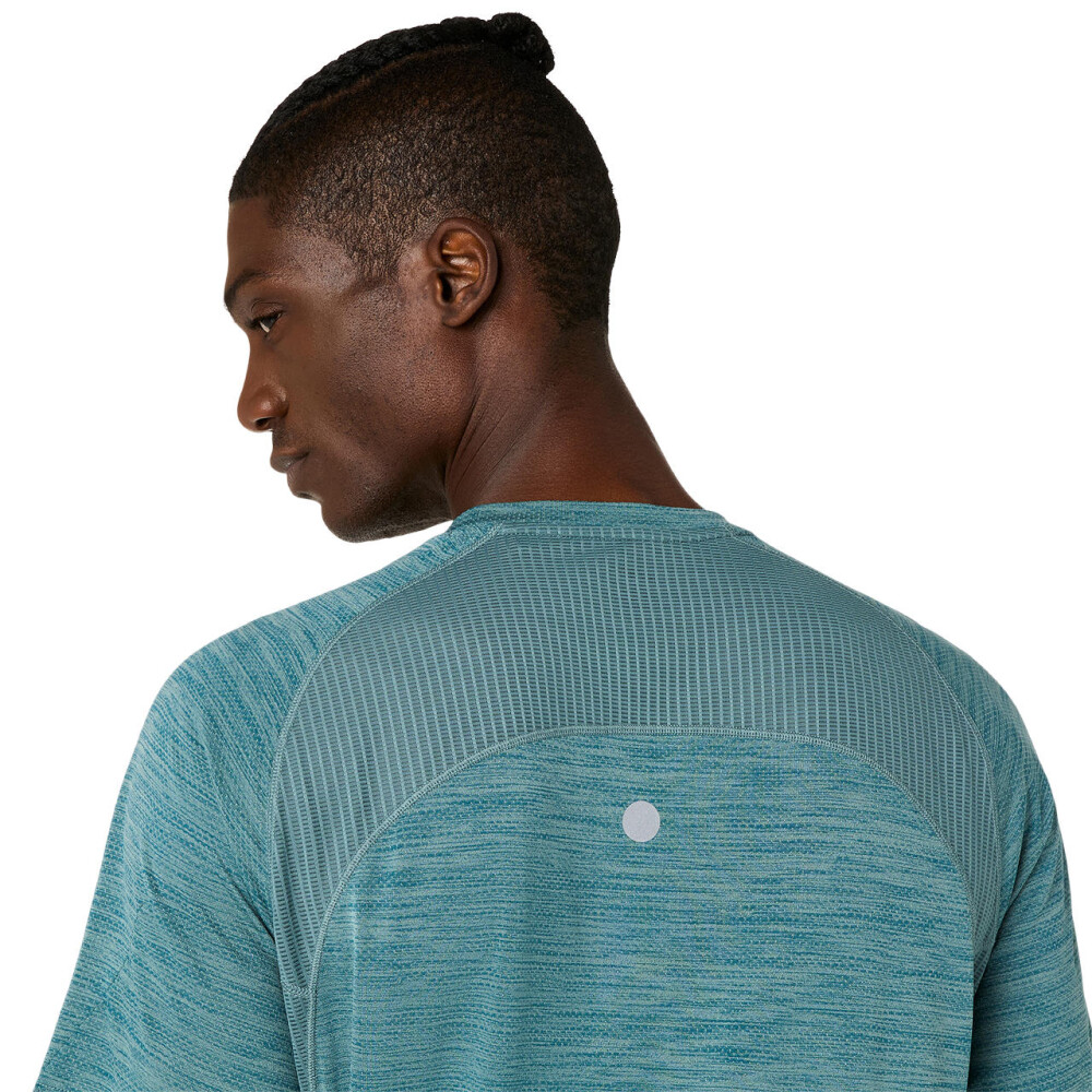 Polos Running Road SS Top Hombre Foggy Teal