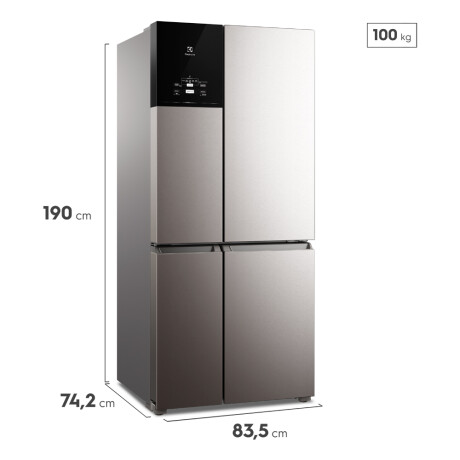 heladera refrigerador multidoor electrolux 633 lts ACERO INOXIDABLE