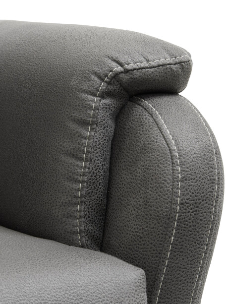 Sofá ABILDSKOV reclinable tela gris Sofá ABILDSKOV reclinable tela gris