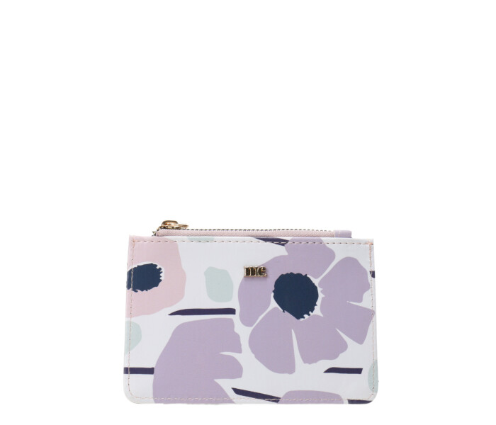 Billetera Miss Carol Naro Con Estampado Multicolor