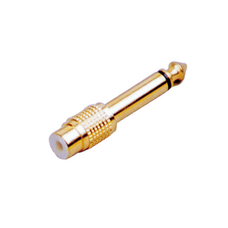 ADAPTADOR SOUNDKING CC302 RCA-1/4"" METAL GOLD ADAPTADOR SOUNDKING CC302 RCA-1/4"" METAL GOLD