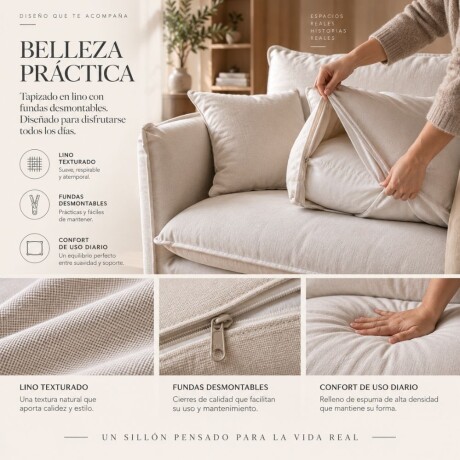 Sillon 3 cuerpos Voga Sillon 3 cuerpos Voga