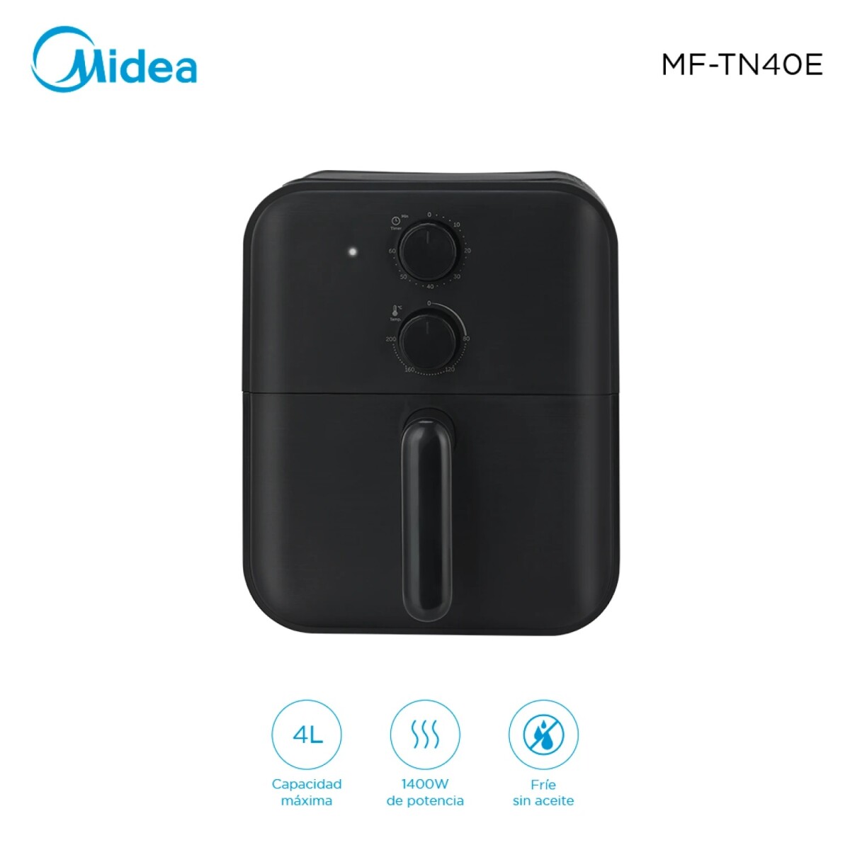 Freidora de Aire MIDEA MF-TN40E 1400W Capacidad 4Lt 