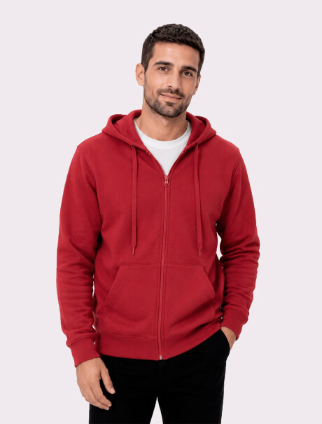 CAMPERA UNISSEX BÁSICA ADULTO ROJO