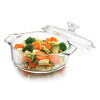 Cacerola de Vidrio con Tapa y Boton 16.6cm d Cacerola de Vidrio con Tapa y Boton 16.6cm d