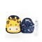 Set de mochila infantil animales de neopreno, lunchera de neopreno y botella de acero inoxidable 500ml brio set-espacial