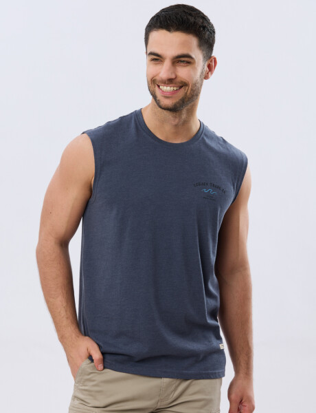 MUSCULOSA ESTAMPADA DE ALGODÓN Denim