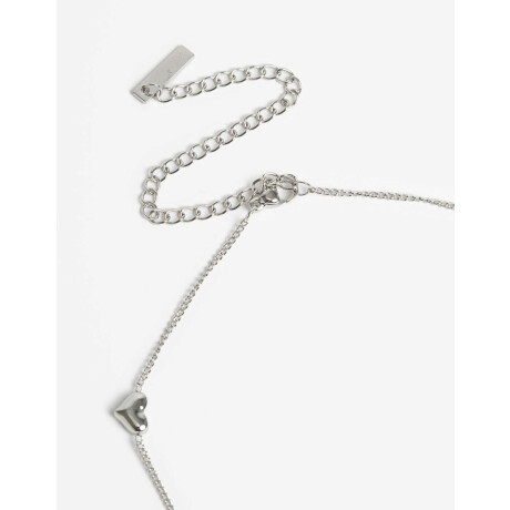 Collares Cortos Metal Plateado