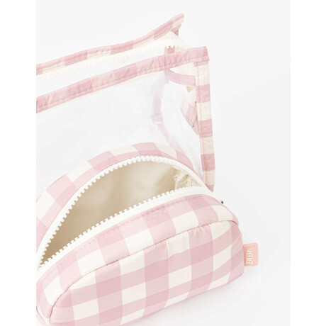 Set De Portacosméticos Cuadrillé Estampado Geometrico