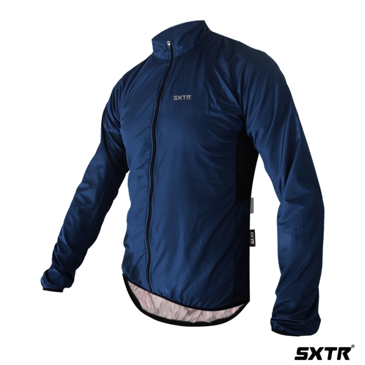 Campera Corta Viento Sxtr Active - Azul Indigo. 