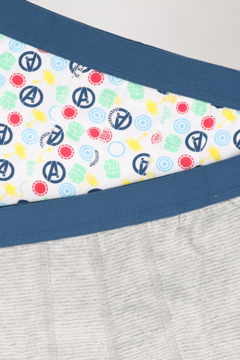 Pack x2 boxer marvel/disney Gris
