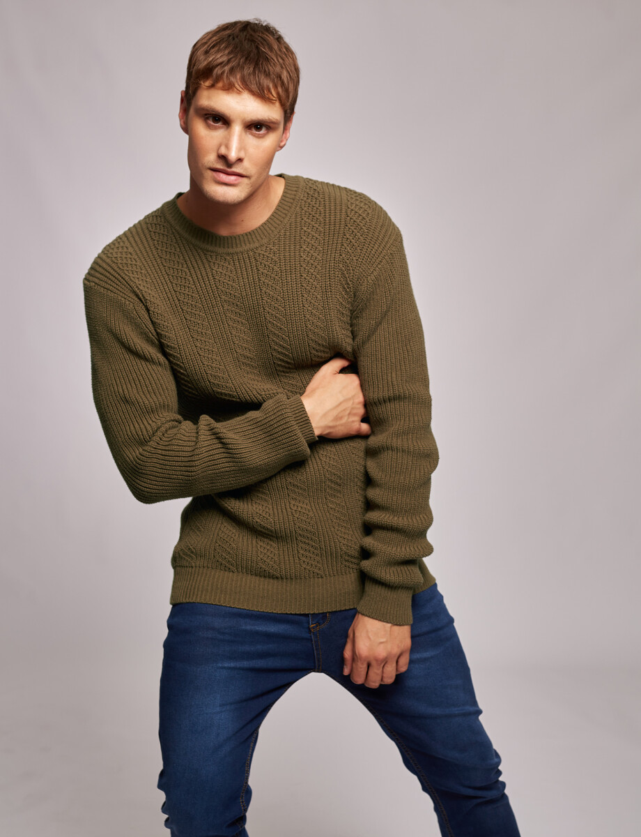 Sweater ochos verde