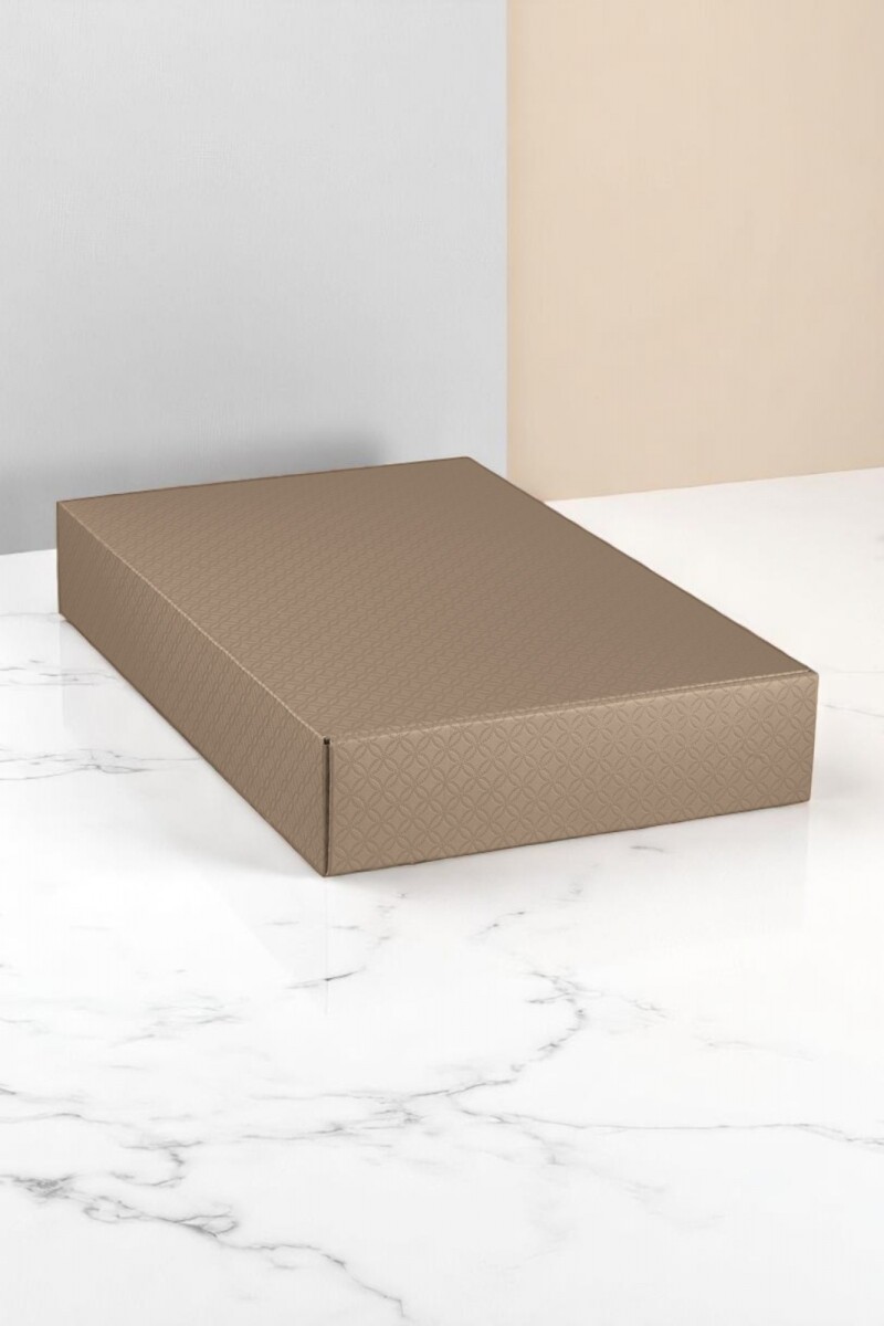 Caja rígida 6 botellas 34x56x9 - 37257 - MATELASSE CUOIO 