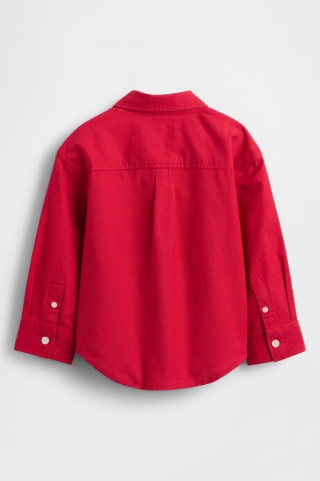 Camisa Oxford Toddler Niño Modern Red