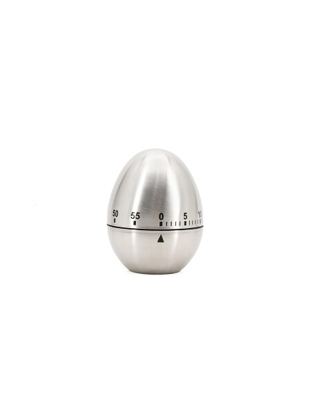 RELOJ PORTATIL DE COCINA HUEVO INOX PLATEADO