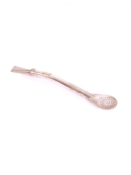 Bombilla de plata y oro B131