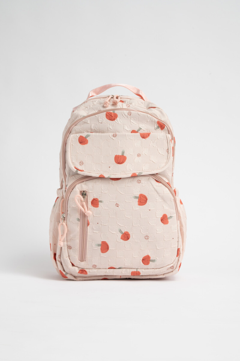 Mochila Flores Blanco