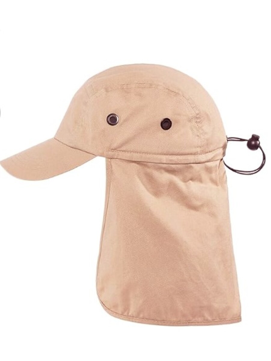 Gorro Visera con Tapanuca - Beige 