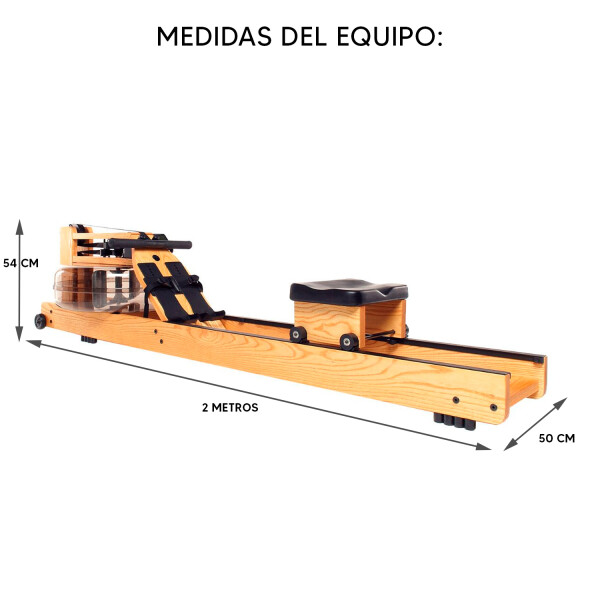 Banco Simulador Remo De Agua Like Madera Profesional MAQUINA REMO PROFESIONAL LIKE ZYX0018