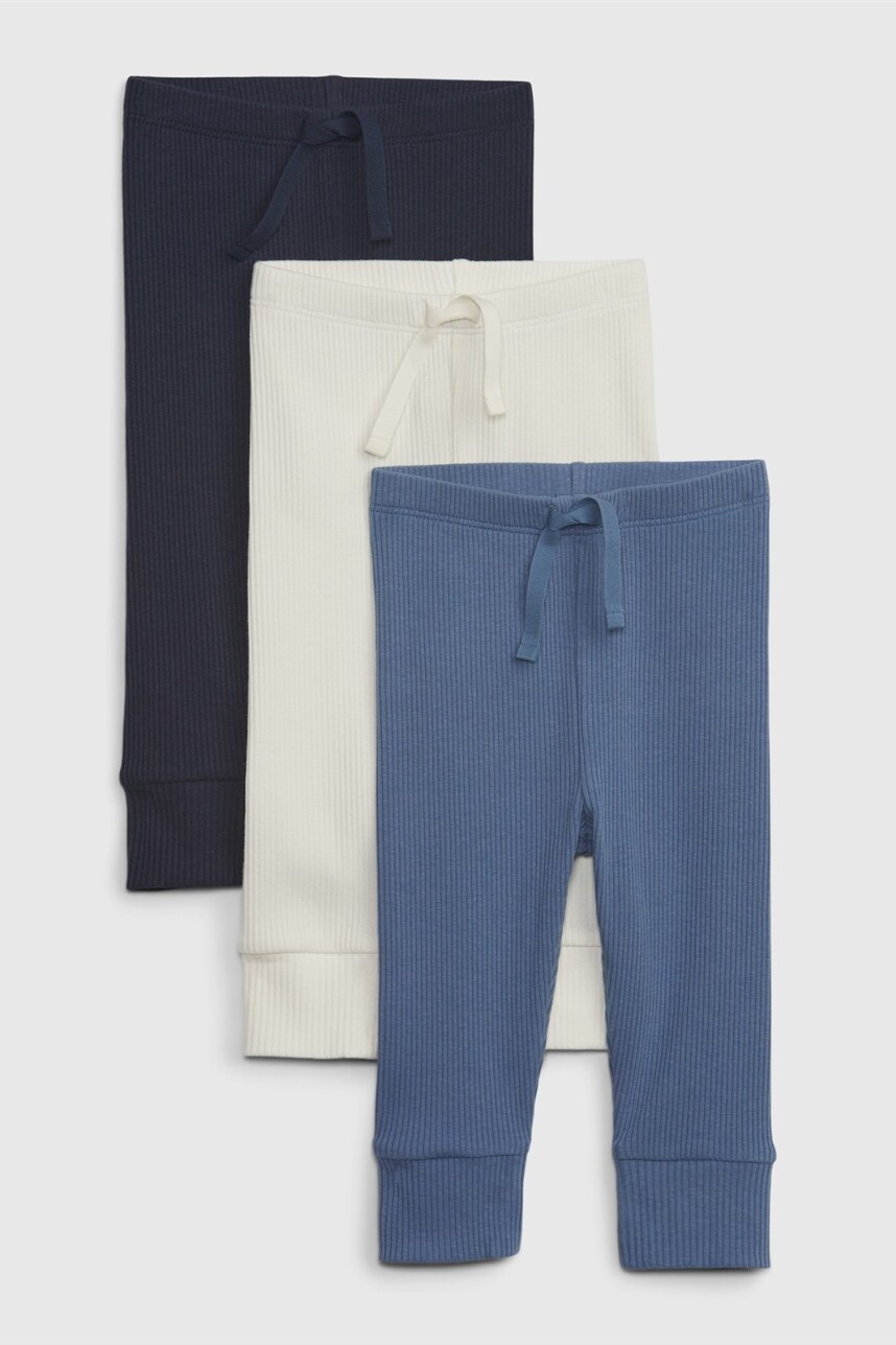 Pantalón Pack X3 Bebé Bainbridge Blue