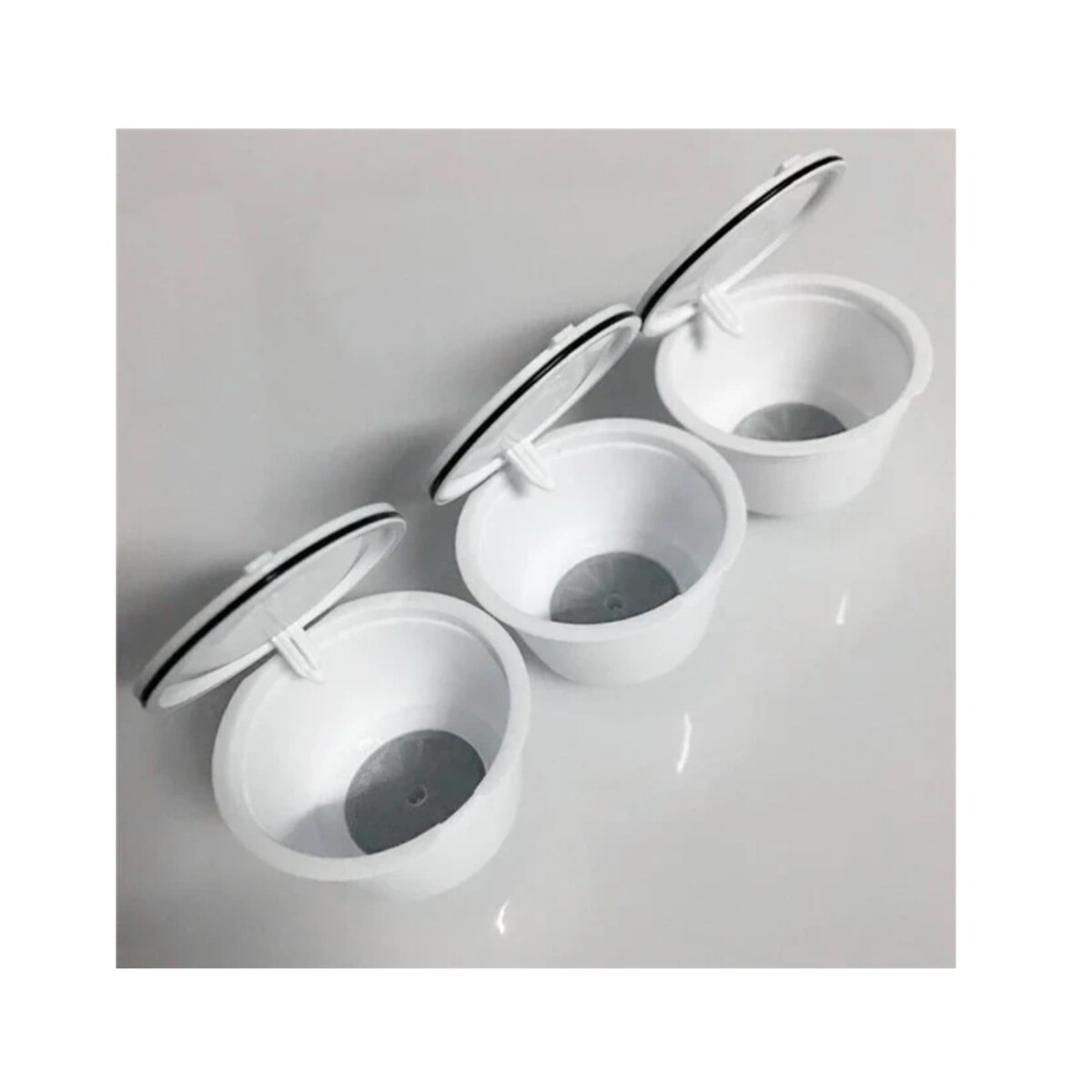 ECOCAPSULAS DE CAFÉ REUTILIZABLES 50ML 5PCS - BLANCO 