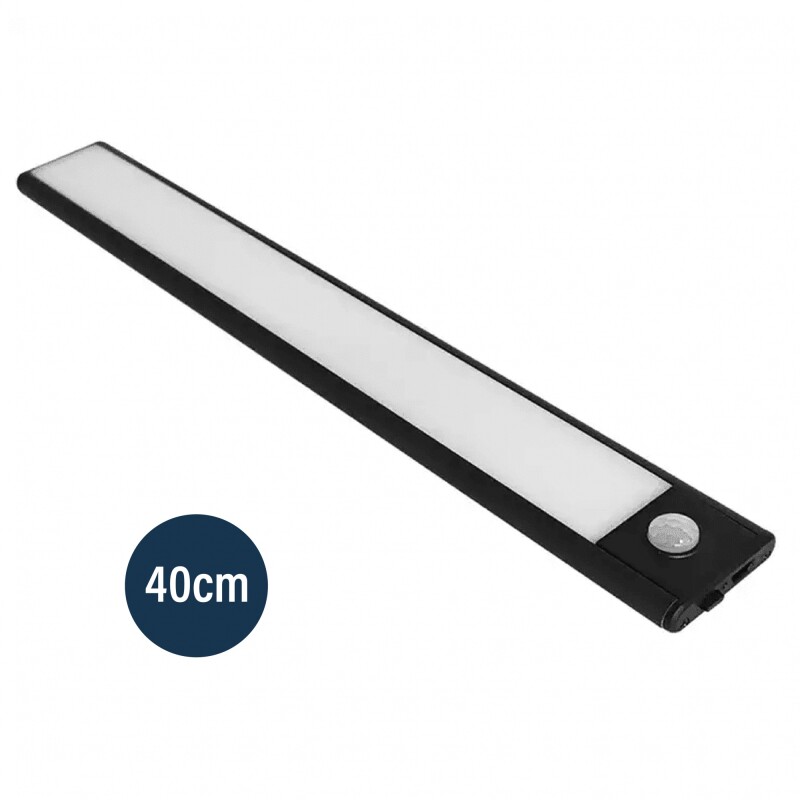 ARTEFACTO RECARGABLE MORAIS CON SENSOR DE MOVIMIENTO 40CM Luminaria Recargable Morais Con Sensor De Movimiento 40CM