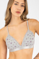 Triangulo flower stripe Gris
