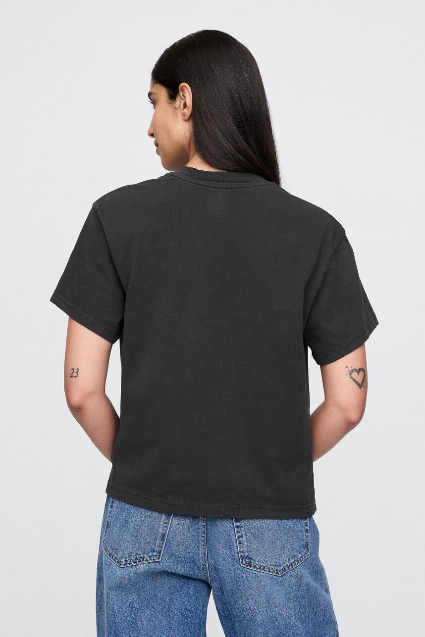 Remera Bandas Manga Corta Mujer Moonless Night