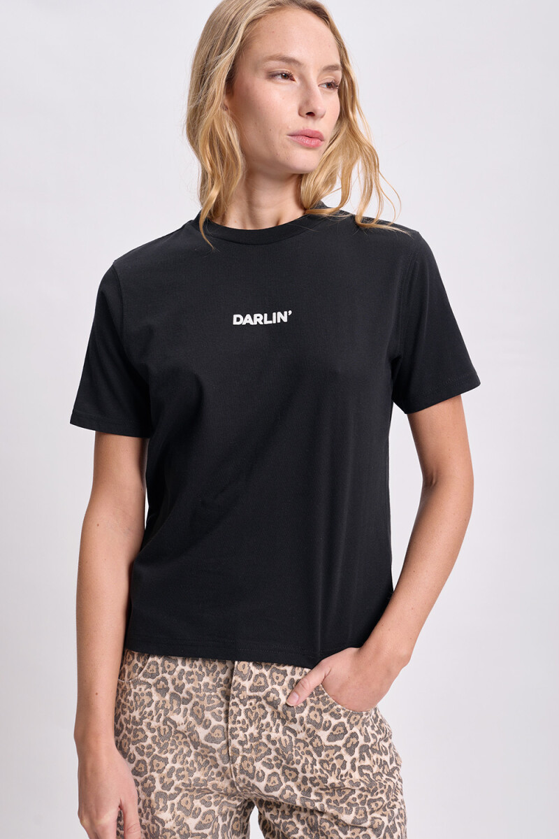 Remera estampa Negro