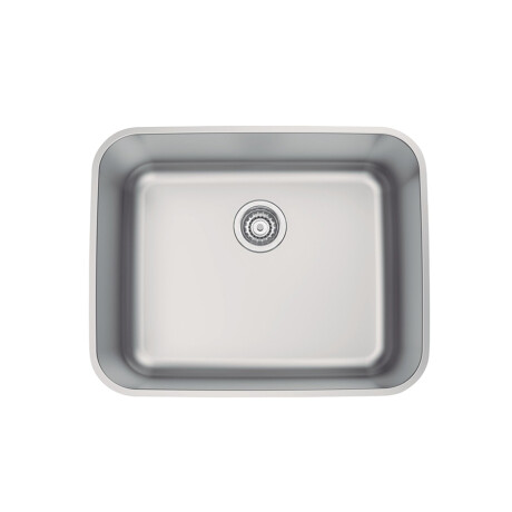 PILETA DE COCINA VALVULA 4 1/2 REBOSADERO 180 MM SATINADA 000