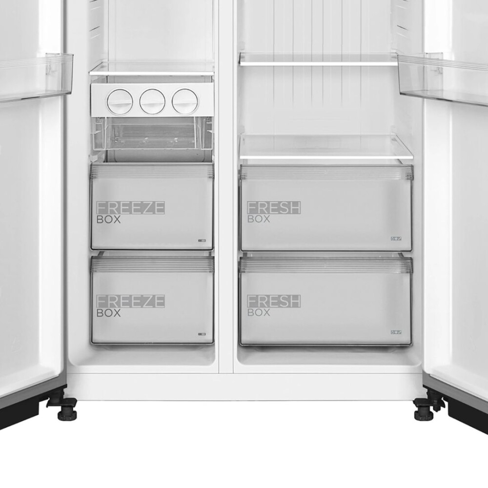 Heladera Inverter - 587L Side by Side BLACK - Midea Heladera Inverter - 587L Side by Side BLACK - Midea