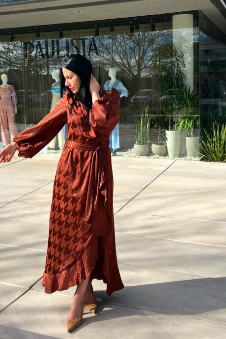 Vestido Nantes Marron ocre