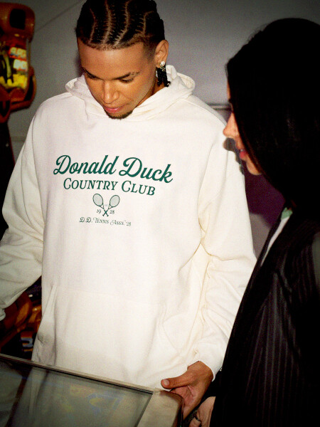 HOODIE DONALD SPORTS OFF WHITE