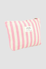 Pouch de playa rayas Rosado