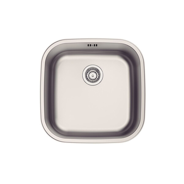 PILETA SIMPLE DE ACERO INOXIDABLE 304 TERMINACIÓN SATINADA 40X40 CM TRAMONTINA Pileta Simple De Acero Inoxidable 304 Terminación Satinada 40x40 Cm Tramontina